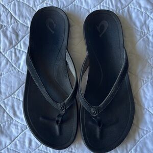 Olukai Women's Black Flip Flops